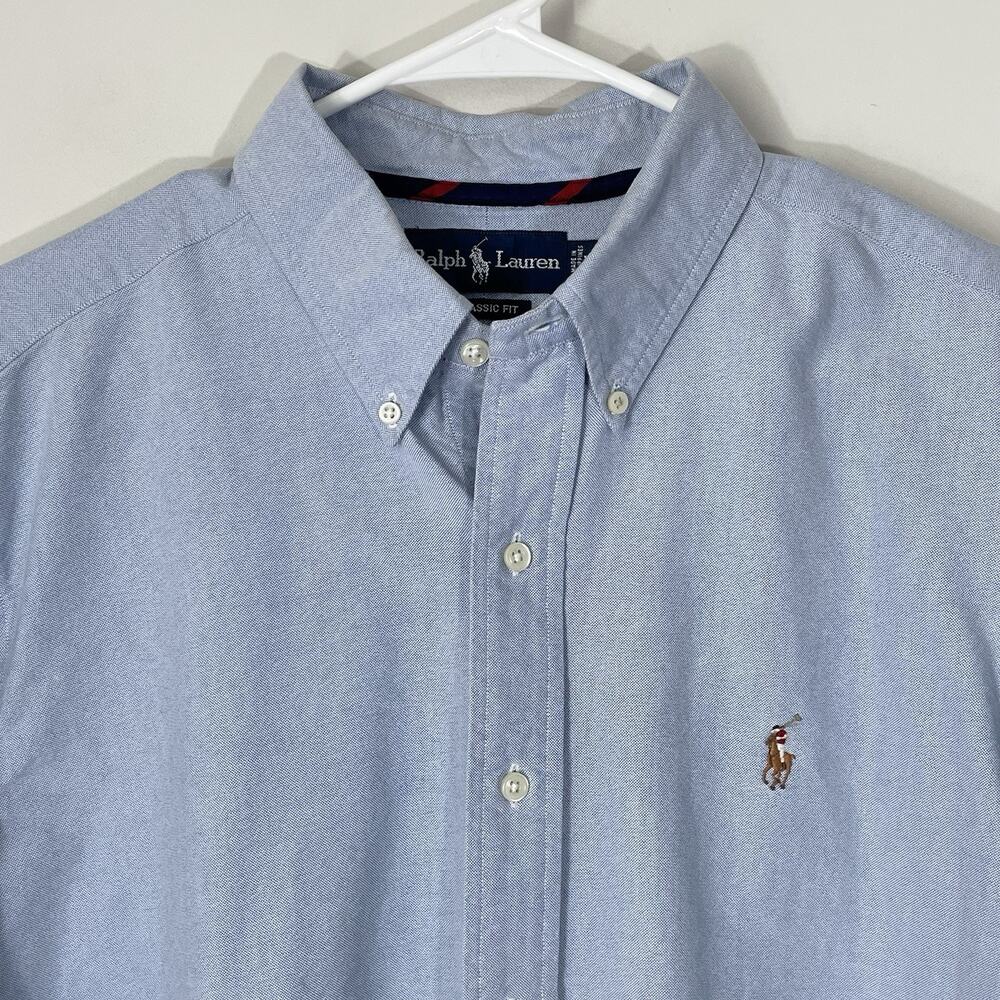 Polo Ralph Lauren Men's XL Classic Fit Light Blue Oxford Button Down Shirt